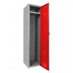 Locker metálico dual grande - 1 puerta rojo